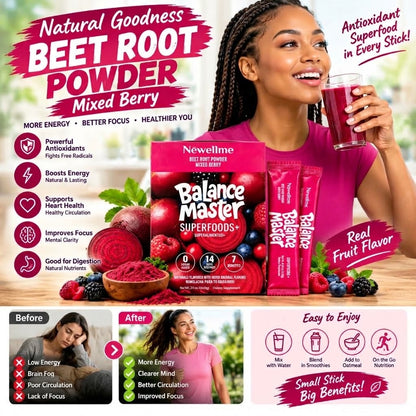 Beet Root Powder Mixed Berry – Superfood Antioxidant Supplement 14 Sticks
