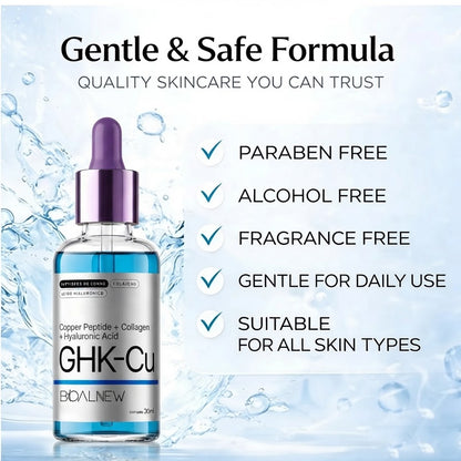 GHK-Cu Copper Peptide Serum – Anti-Aging, Hydrating, Firming & Brightening Facial Care