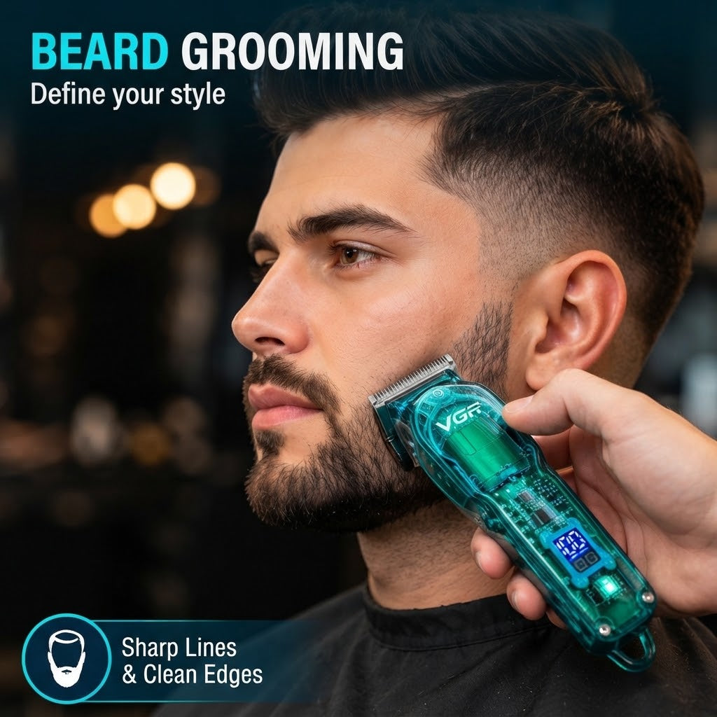 VGR V-660 Professional Hair Clipper Rechargeable Trimmer for Men