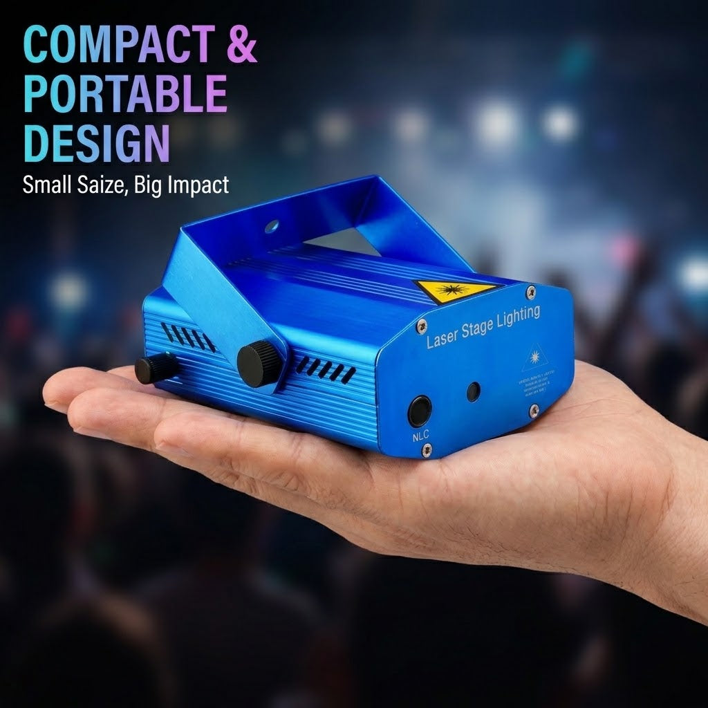 Mini Laser Stage Light Projector – Party & Home DJ Lighting