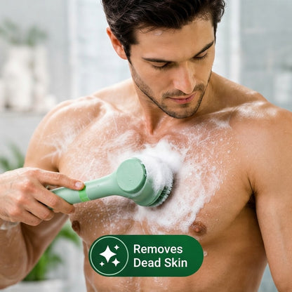 5-in-1 Electric Body Scrubber – Long-Handle Shower Brush