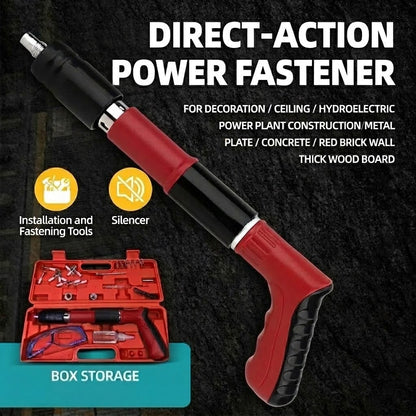 Hand Tool Nailer Kit with Portable Toolbox for DIY & Home Repairs