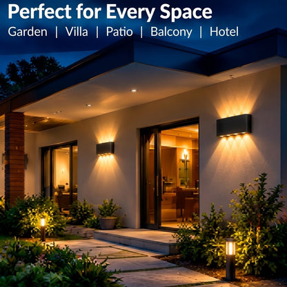 Modern Outdoor LED Wall Light – 8W Waterproof IP65 Aluminum Exterior Lighting