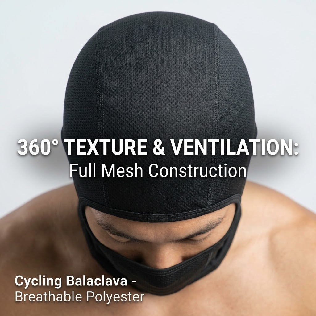 Cycling Balaclava Face Mask – Breathable Polyester Full Face Cover