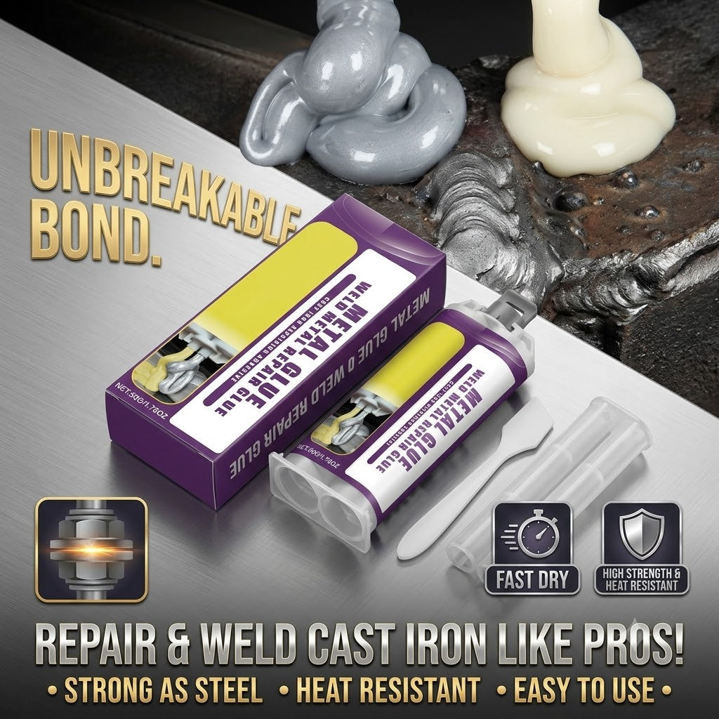 Heavy-Duty Metal Repair Waterproof Adhesive for Cracks, Leaks