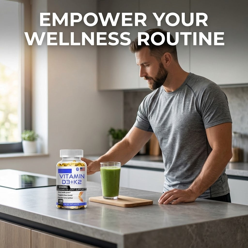 Vitamin D3 + K2 Softgels – Bone & Joint Wellness Support