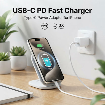 USB-C PD Fast Charger – Type-C Power Adapter for iPhone