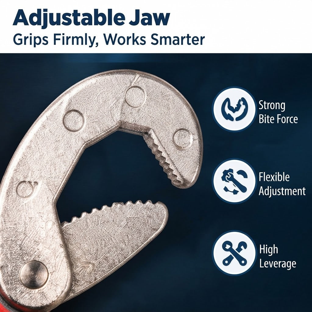 2-Piece Universal Pipe Wrench Set – Multi-Function Hand Tools