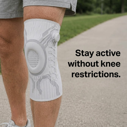 Adjustable Knee Compression Sleeve - Knee Support for Fitness, Basketball & Running