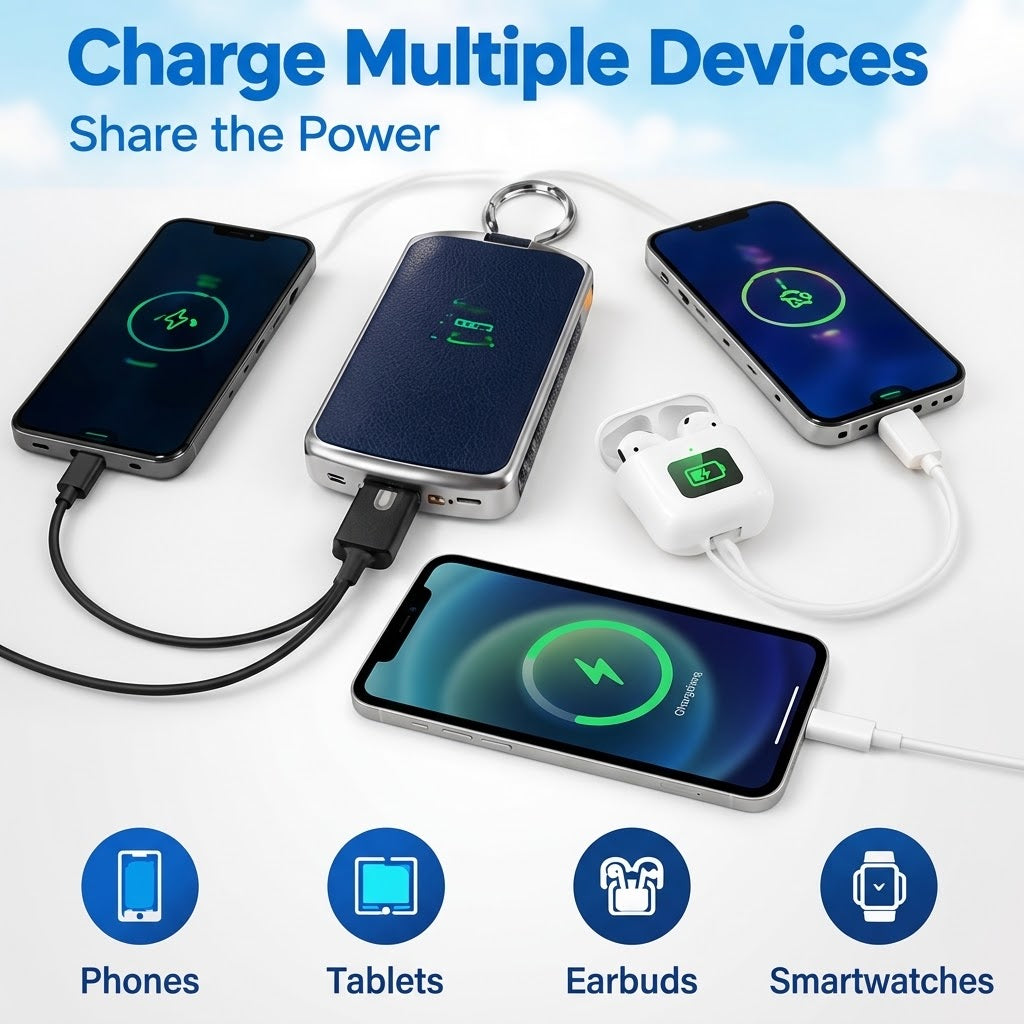 Mini Keychain Power Bank – Portable Emergency Phone Charger
