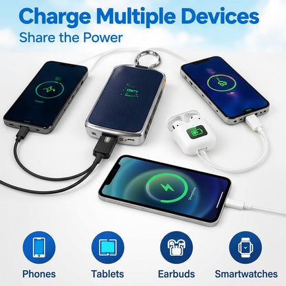 Mini Keychain Power Bank – Portable Emergency Phone Charger