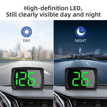 Car Digital HUD Speedometer – 3-Inch OLED GPS Speed Meter with USB Connection