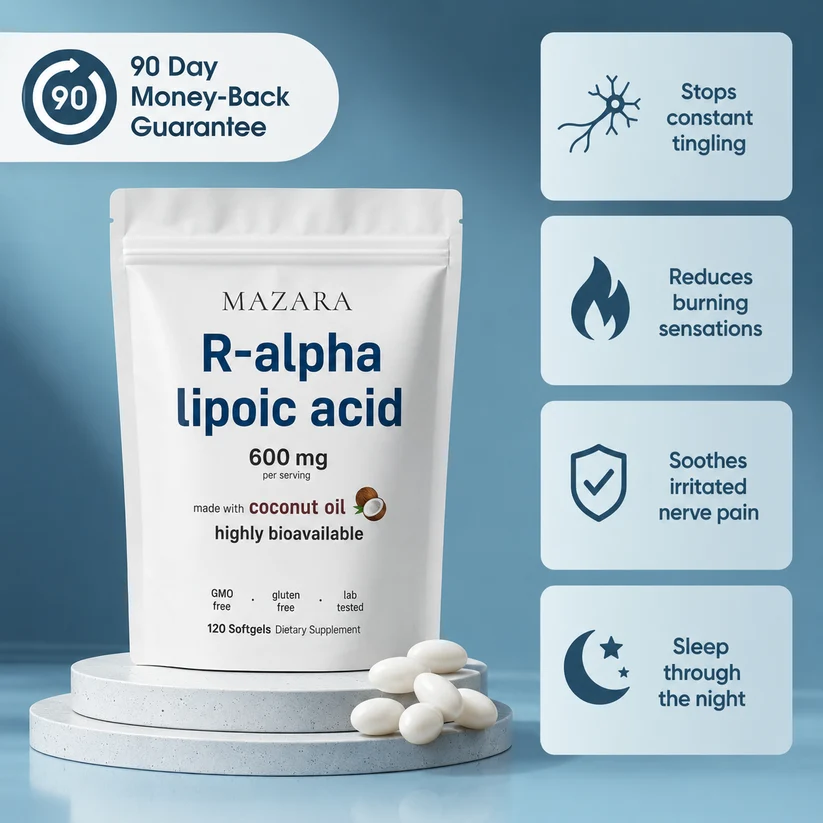 R-Alpha Lipoic Acid Softgels – Antioxidant & Daily Wellness Support