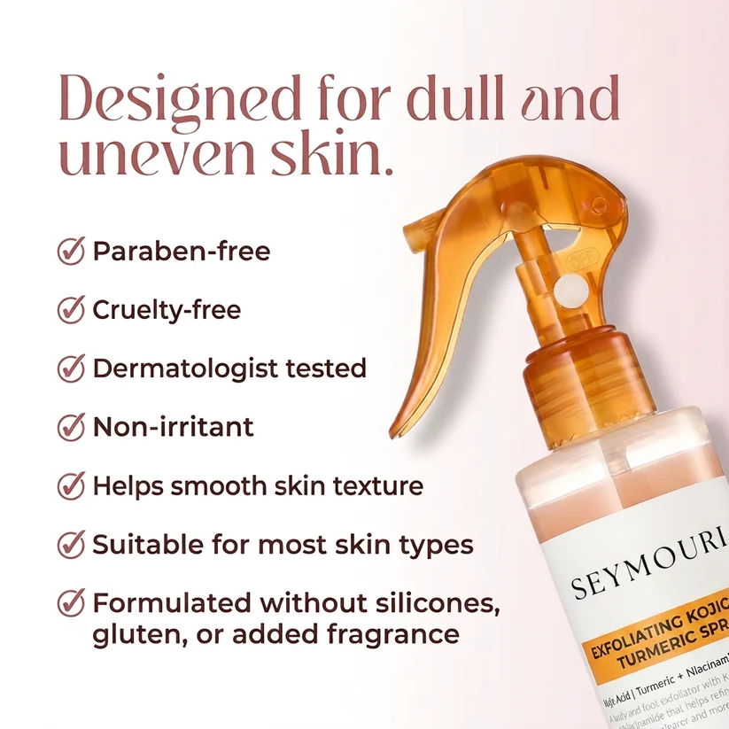 Turmeric & Kojic Acid Exfoliating Body Spray – 200ml