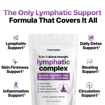 Lymphatic Support Capsules – Burdock, Dandelion, Cleavers & Rutin