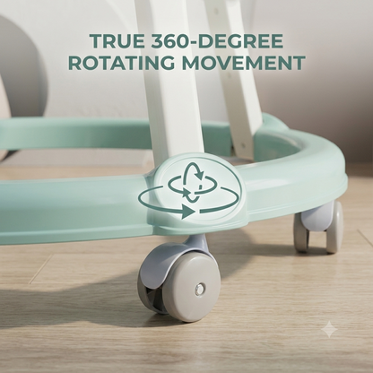 360° Rotating Baby Walker – Adjustable Infant Walker with Comfortable Seat