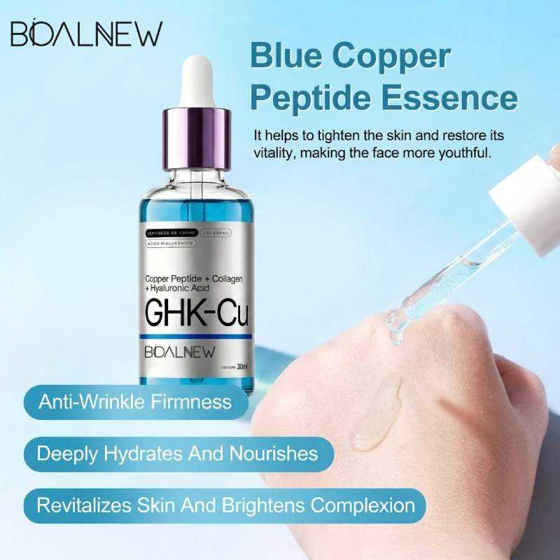 GHK-Cu Copper Peptide Serum – Anti-Aging, Hydrating, Firming & Brightening Facial Care