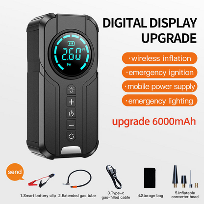 12V Car Jump Starter – Emergency Power Bank & Phone Charger