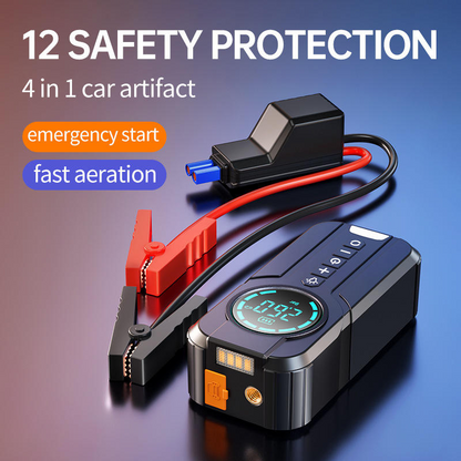 12V Car Jump Starter – Emergency Power Bank & Phone Charger