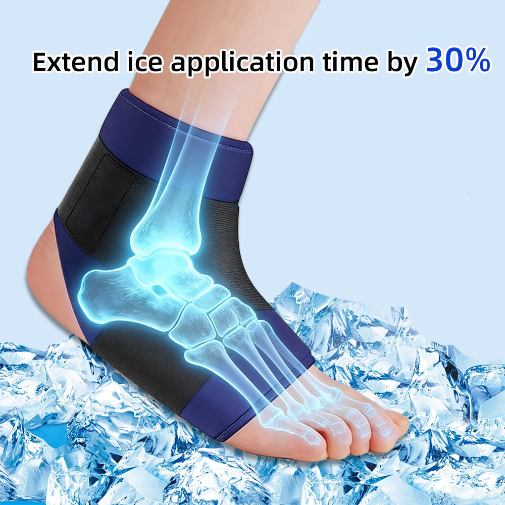 Hot & Cold Ankle Gel Pad – Reusable Compression Wrap