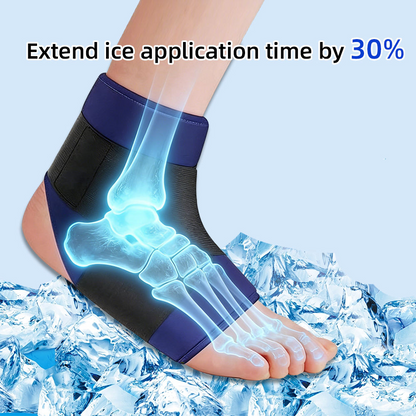 Hot & Cold Ankle Gel Pad – Reusable Compression Wrap