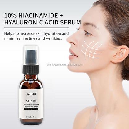 BARUBT Niacinamide Hyaluronic Acid Essence – Hydrating & Radiance-Boosting Facial Serum for Dry Skin
