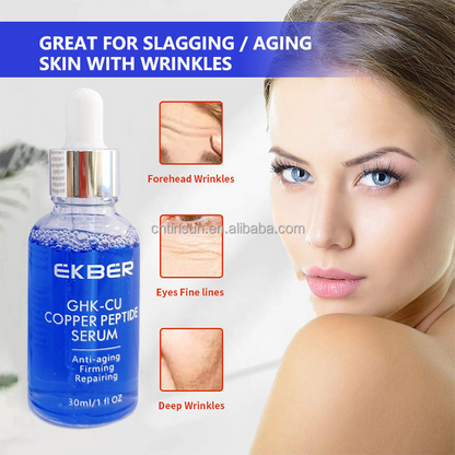 Blue Copper Peptide Serum -I Anti-Aging Facial Serum for Firming & Smoother Skin