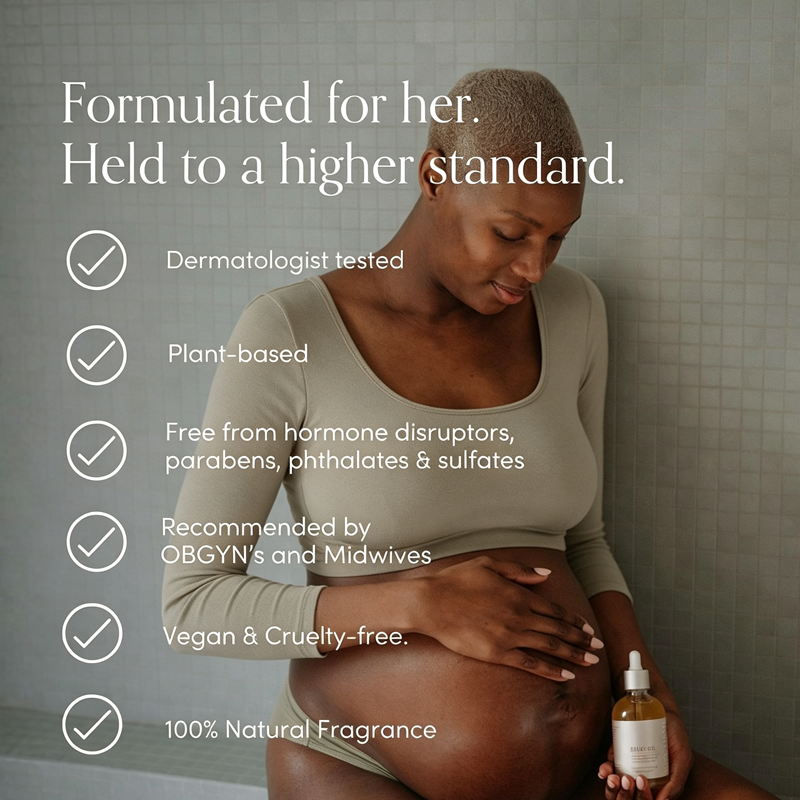 Pregnancy & Postpartum Belly Oil – Nourishing Stretch Mark Care