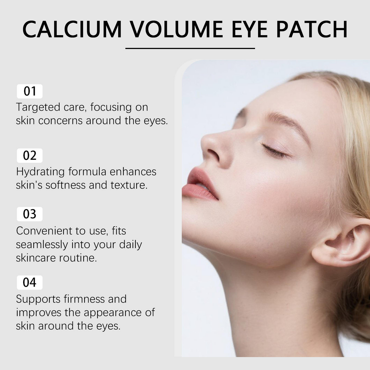 Niacinamide & Hyaluronic Acid Vegan Eye Mask Patches – Brightening, Hydrating & Anti-Wrinkle Care