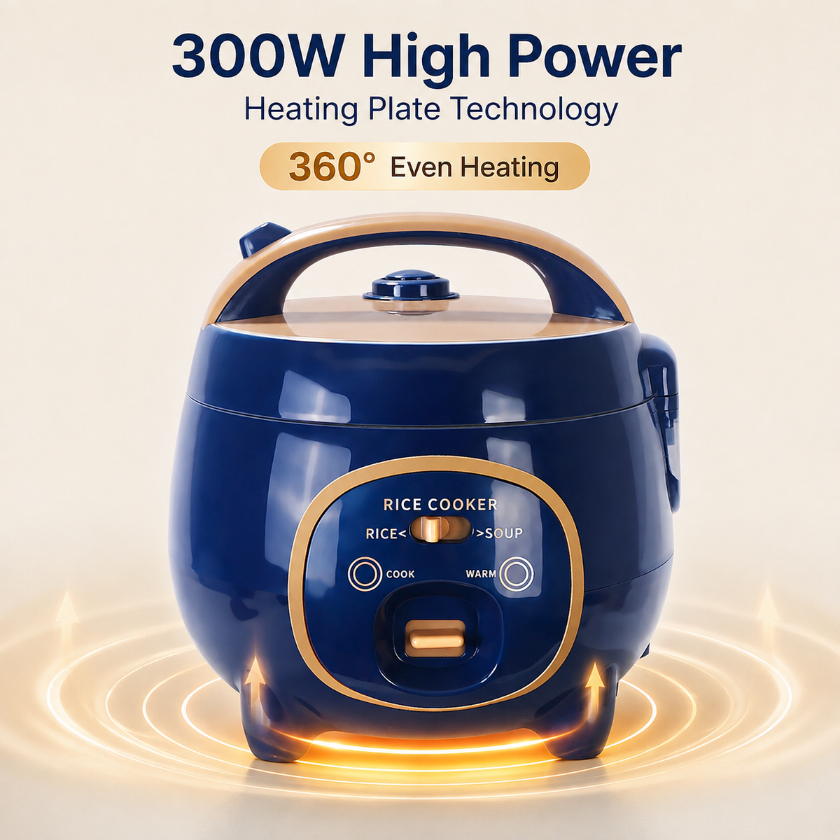 1.8L Mini Rice Cooker – 300W Non-Stick Electric Cooker