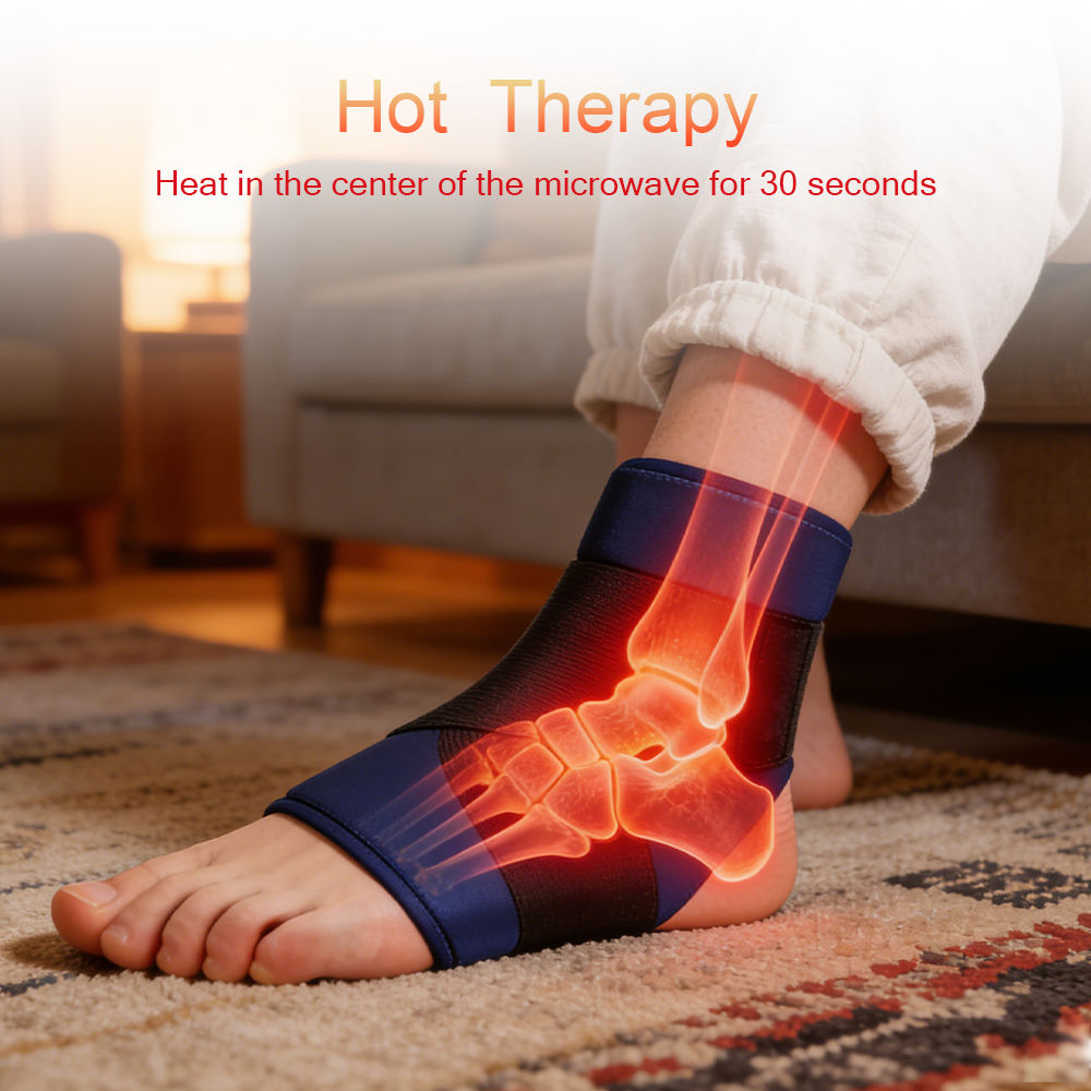 Hot & Cold Ankle Gel Pad – Reusable Compression Wrap
