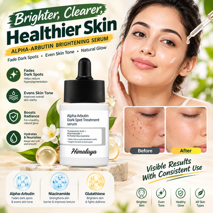 Alpha Arbutin Brightening Serum – Niacinamide & Glutathione