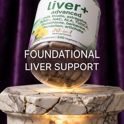 Liver Advanced+ Veggie Capsules – 20-in-1 Herbal & Antioxidant Wellness Complex