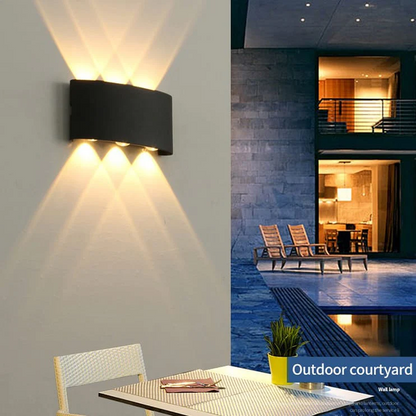Modern Outdoor LED Wall Light – 8W Waterproof IP65 Aluminum Exterior Lighting