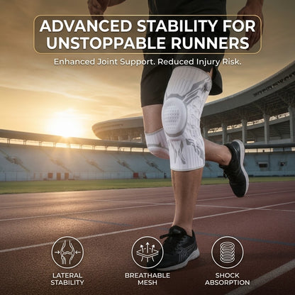 Adjustable Knee Compression Sleeve - Knee Support for Fitness, Basketball & Running