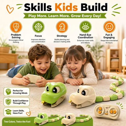 RC Mechanical Snake Toy Interactive Animal Car with Sound Effects