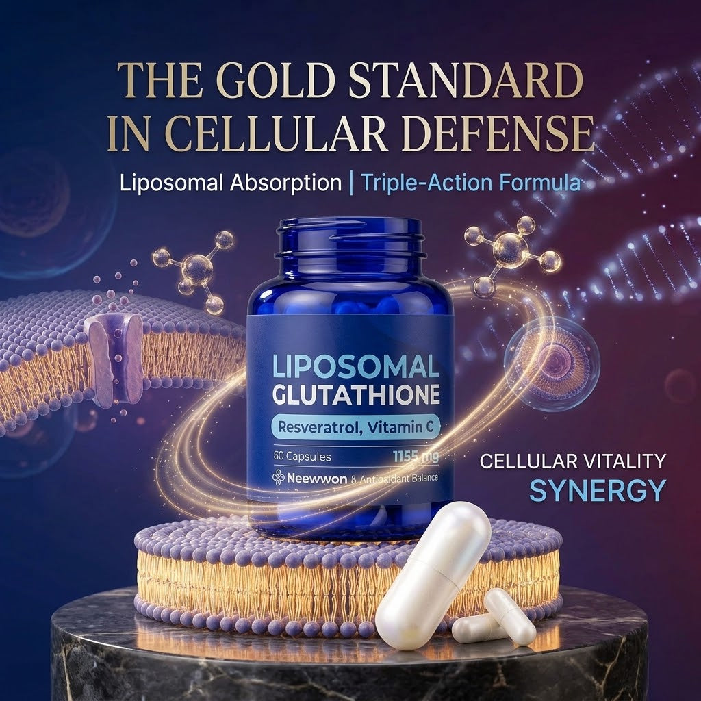 Liposomal Glutathione & Resveratrol – Antioxidant Formula with Vitamin C, Selenium & B2