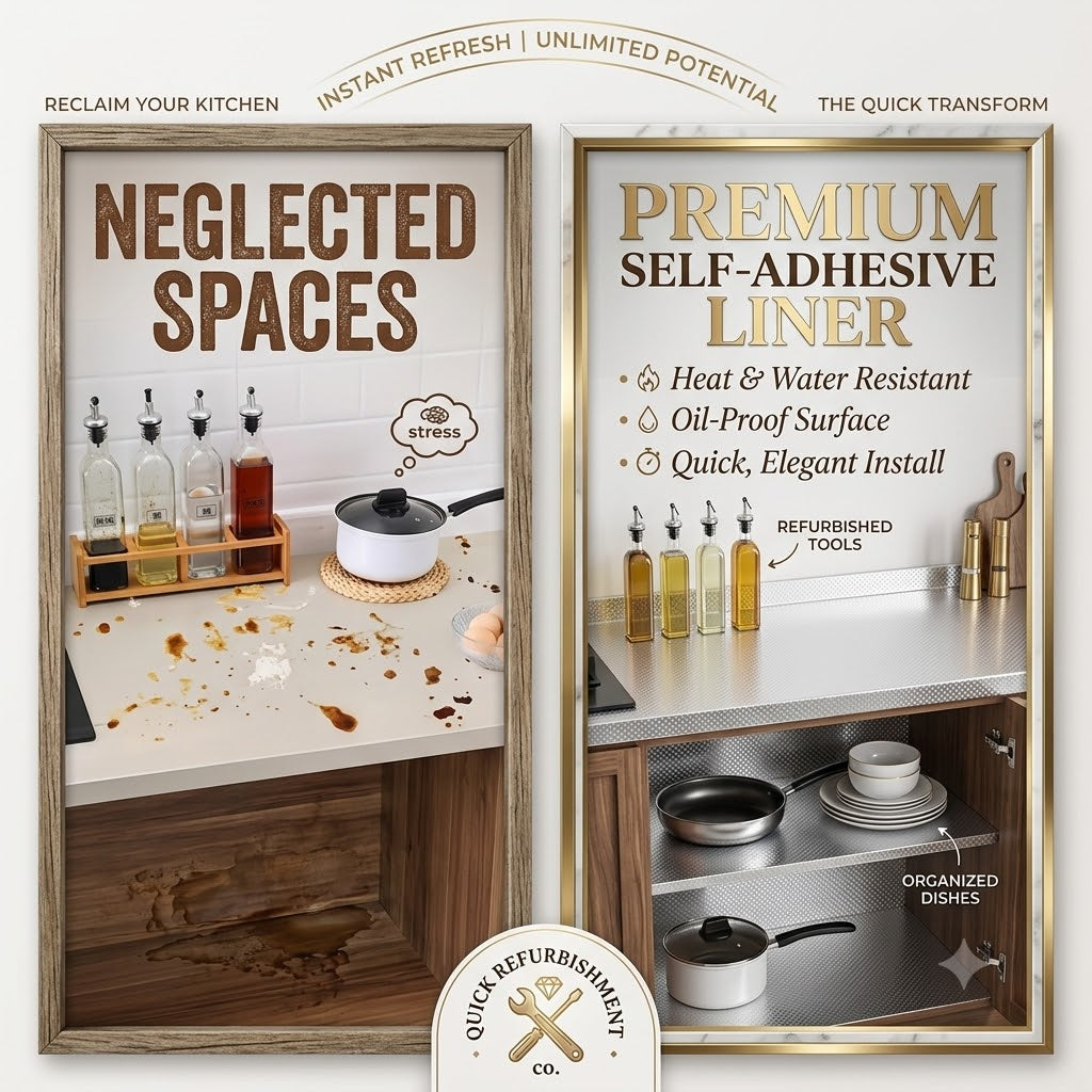 Waterproof PVC Self-Adhesive Furniture Foil for Kitchen & Home Décor