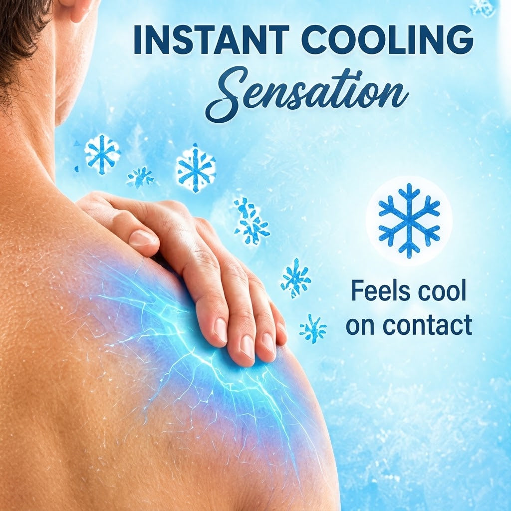 CHILLFLEX Cooling Relief Gel – Menthol Massage Gel for Body Comfort
