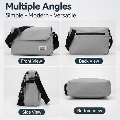Nylon Crossbody Bag Lightweight Large-Capacity Travel Messenger Bag