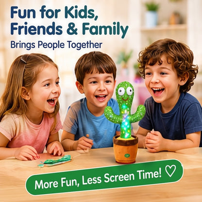 Dancing Talking Cactus Toy – Singing & Voice-Repeating Toy