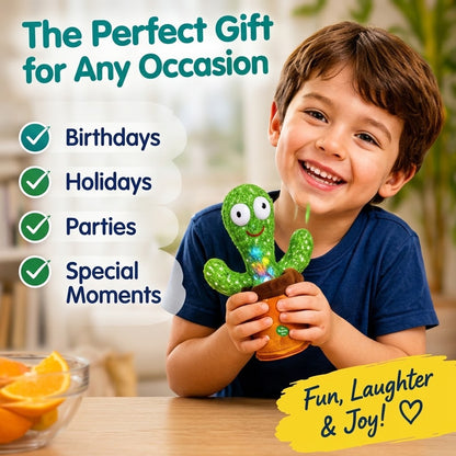 Dancing Talking Cactus Toy – Singing & Voice-Repeating Toy