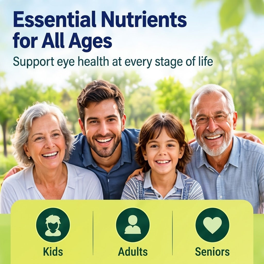 Eye Health Support Softgels with Lutein, Zeaxanthin & Essential Vitamins