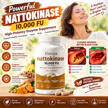 Nattokinase 10,000 FU – High-Potency Enzyme Supplement