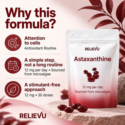 Astaxanthin 12mg Softgel Capsules – Antioxidant Support, 30 Count