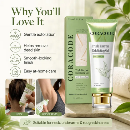 Green Tea Vegan Gel Cleanser – Exfoliating & Hydrating Face Wash