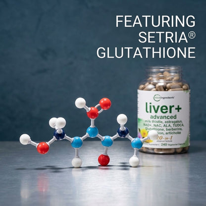 Liver Advanced+ Veggie Capsules – 20-in-1 Herbal & Antioxidant Wellness Complex