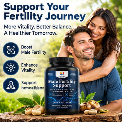 Men’s Fertility Support Supplement with Maca Root, CoQ10 & D-Aspartic Acid
