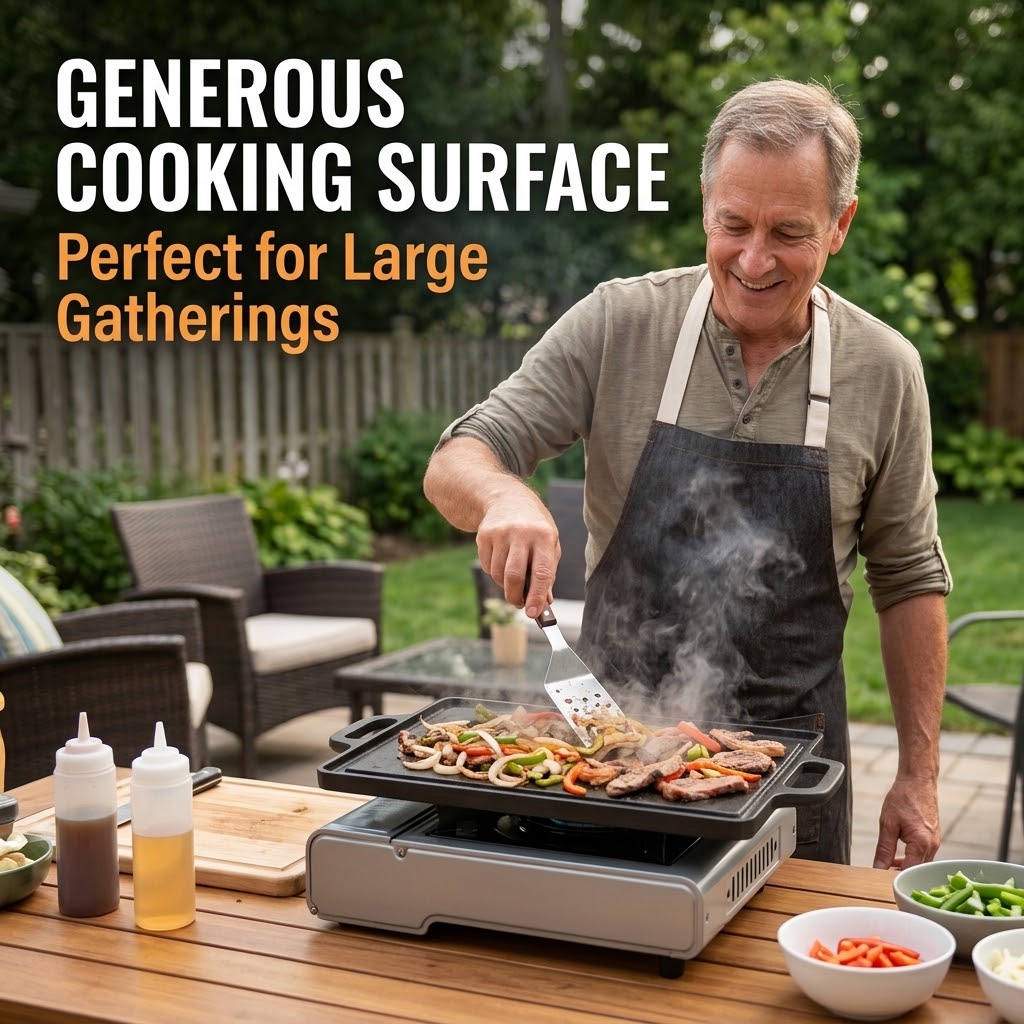 Cast Iron Campfire Griddle – Heavy-Duty Outdoor Cooking Plate