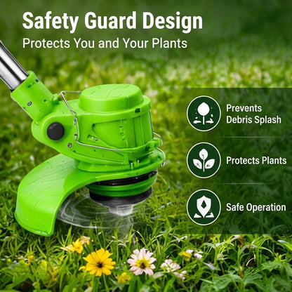 21V Cordless Lawn Mower – Portable Lithium Battery Garden Trimmer
